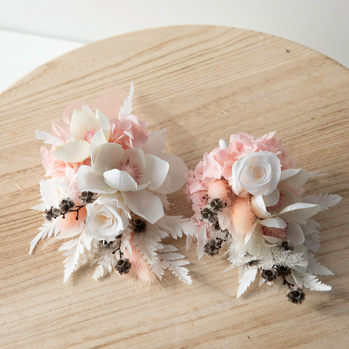 Rose + Magnolia Corsage+ Buttonhole Set (Sold Out)