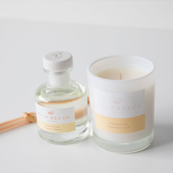 Coconut & Lime Mini Candle + Diffuser Gift Pack (Sold Out)