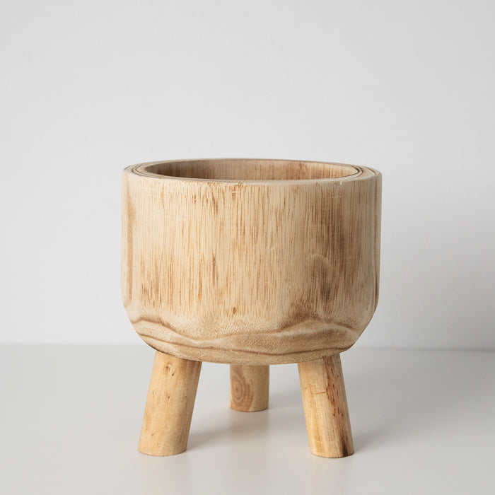 Lulu Timber Planter in Natural